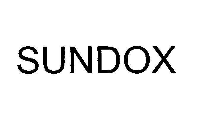 Mẫu nhãn hiệu SUNDOX