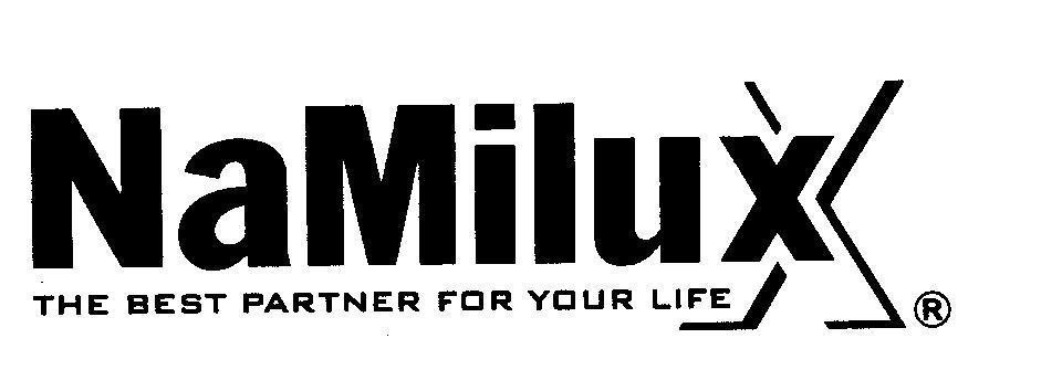 Mẫu nhãn hiệu NAMILUX THE BEST PARTNER FOR YOUR LIFE