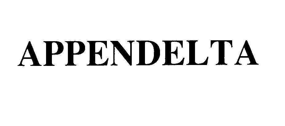 Mẫu nhãn hiệu APPENDELTA
