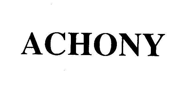 Mẫu nhãn hiệu ACHONY