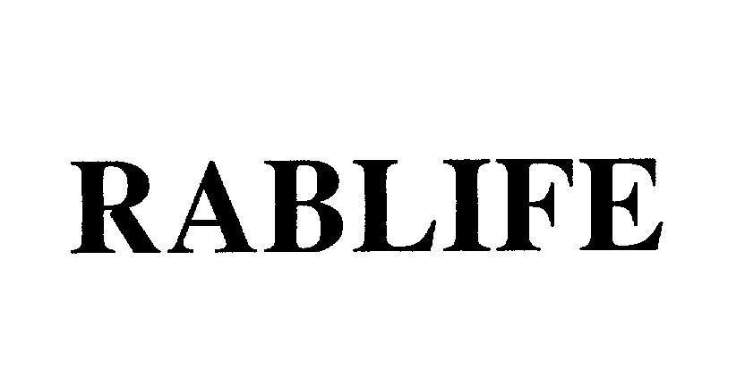 Mẫu nhãn hiệu RABLIFE
