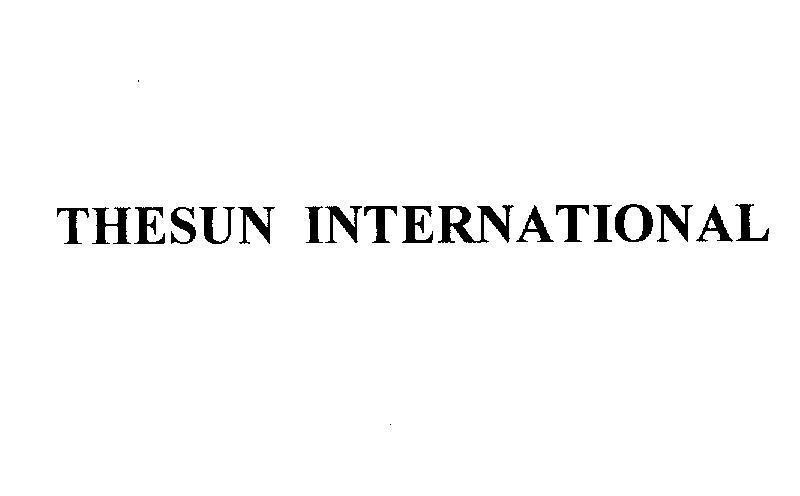 Mẫu nhãn hiệu THESUN INTERNATIONAL
