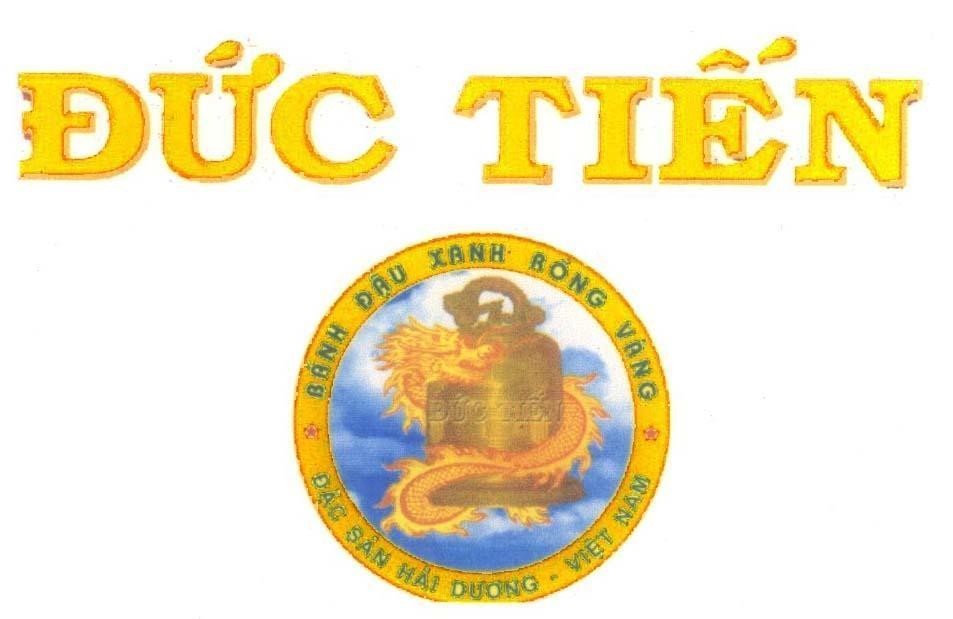 Mẫu nhãn hiệu Đức Tiến bánh đậu xanh Rồng Vàng Đặc Sản Hải Dương