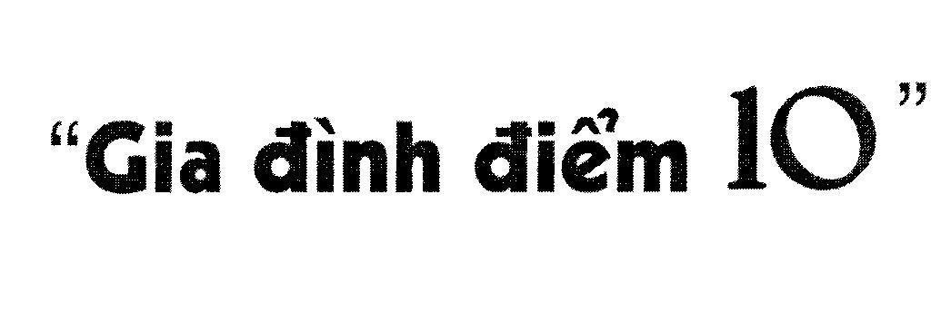 Mẫu nhãn hiệu Gia đình điểm 10