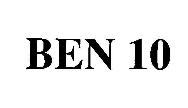 Mẫu nhãn hiệu BEN 10