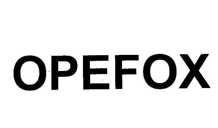 Mẫu nhãn hiệu OPEFOX