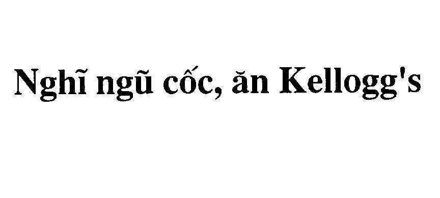 Mẫu nhãn hiệu Nghĩ ngũ cốc ăn Kellogg's
