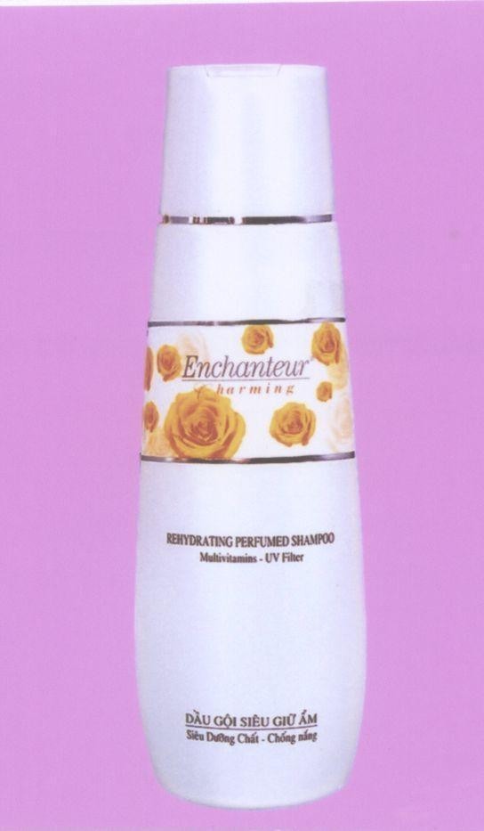 Mẫu nhãn hiệu ENCHANTEUR CHARMING REHYDRATING PERFUMED SHAMPOO Multivitamins - UV Filter Dầu gội siêu giữ ẩm Siêu dưỡng chất-Chống nắng
