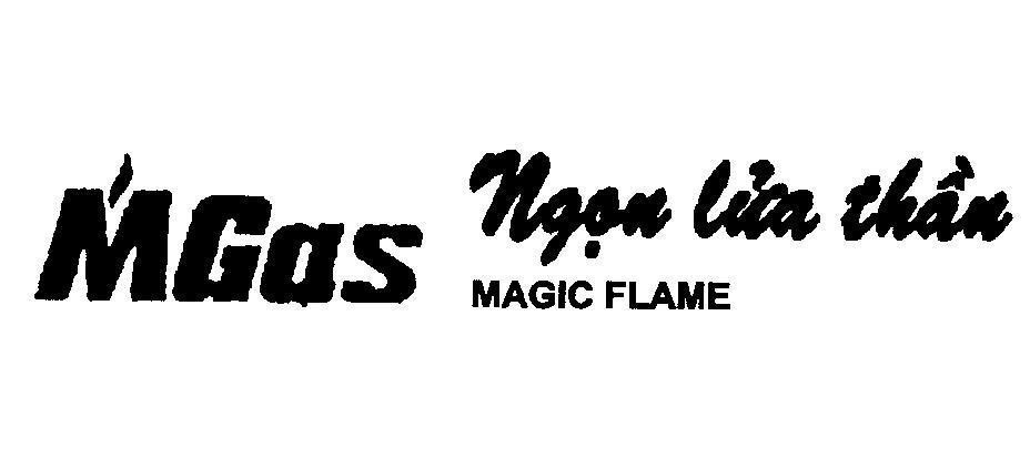 Mẫu nhãn hiệu MGAS ngọn lửa thần MAGIC FLAME