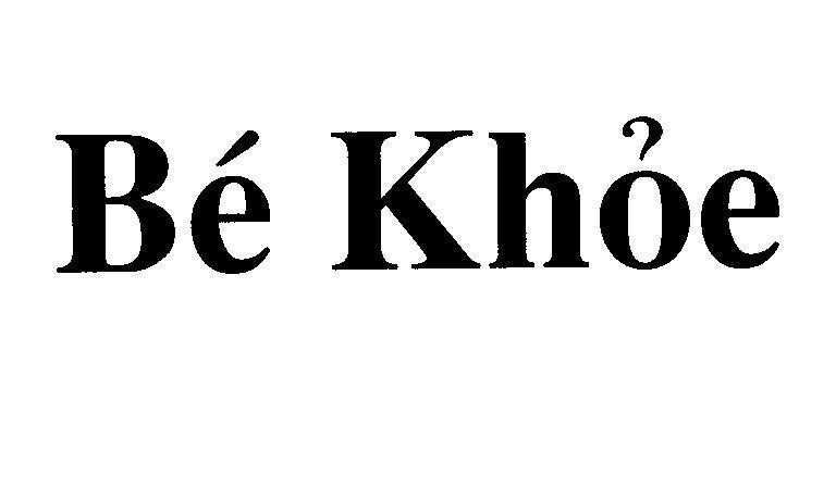 Mẫu nhãn hiệu Bé khoẻ