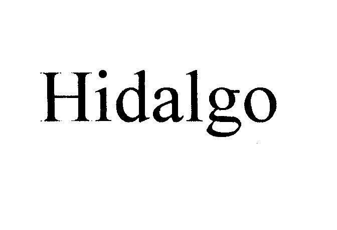 Mẫu nhãn hiệu Hidalgo