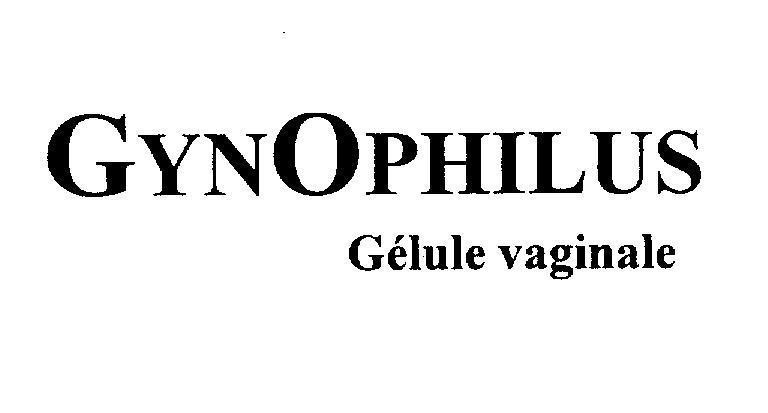 Mẫu nhãn hiệu GYNOPHILUS Gélule vaginale
