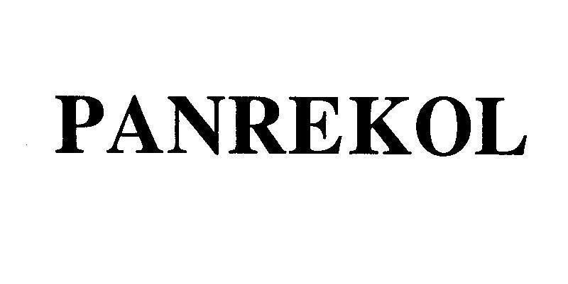 Mẫu nhãn hiệu PANREKOL