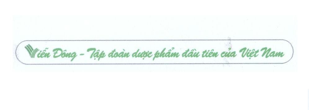 Mẫu nhãn hiệu V Viễn Đông - Tập đoàn dược phẩm đầu tiên của Việt Nam