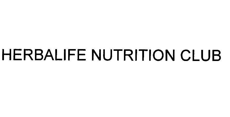 Mẫu nhãn hiệu HERBALIFE NUTRITION CLUB