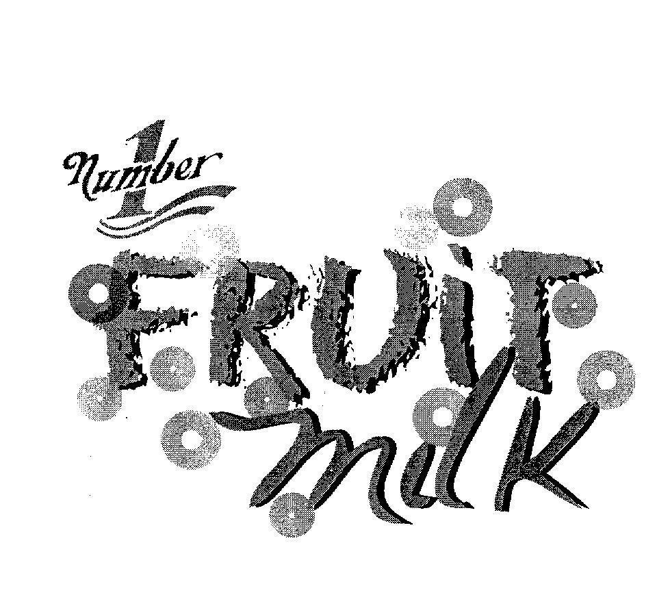 Mẫu nhãn hiệu Number 1 Fruit Milk