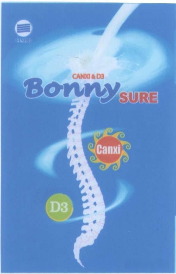 Mẫu nhãn hiệu BONNY SURE CANXI D3 C.M.B