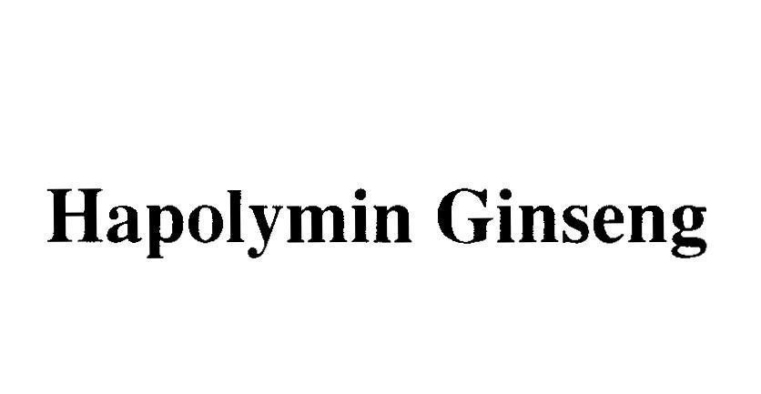 Mẫu nhãn hiệu Hapolymin Ginseng