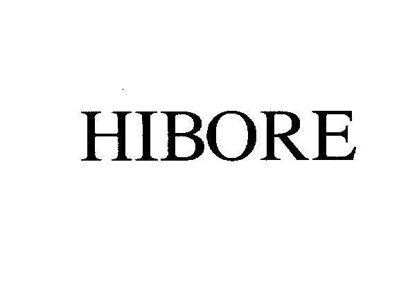 Mẫu nhãn hiệu HIBORE