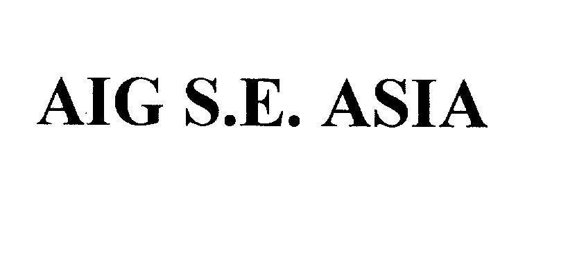 Mẫu nhãn hiệu AIG S.E. ASIA