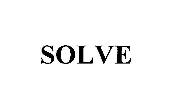 Mẫu nhãn hiệu SOLVE