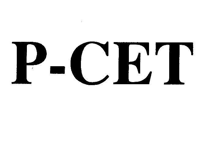Mẫu nhãn hiệu P-CET P CET