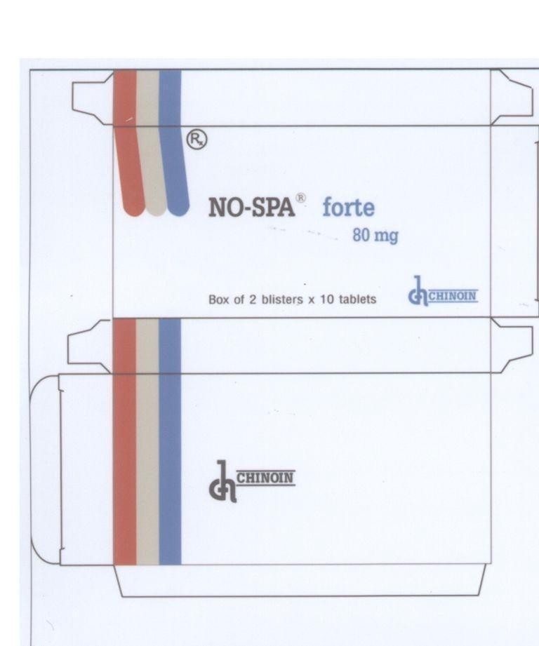 Mẫu nhãn hiệu NO-SPA NO SPA FORTE CH CHINOIN