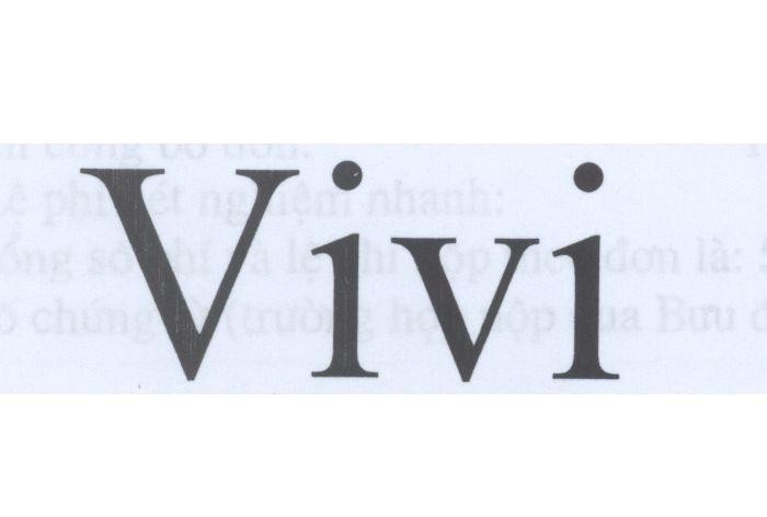 Mẫu nhãn hiệu VIVI