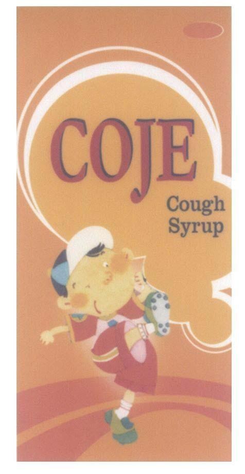Mẫu nhãn hiệu COJE COUGH SYRUP