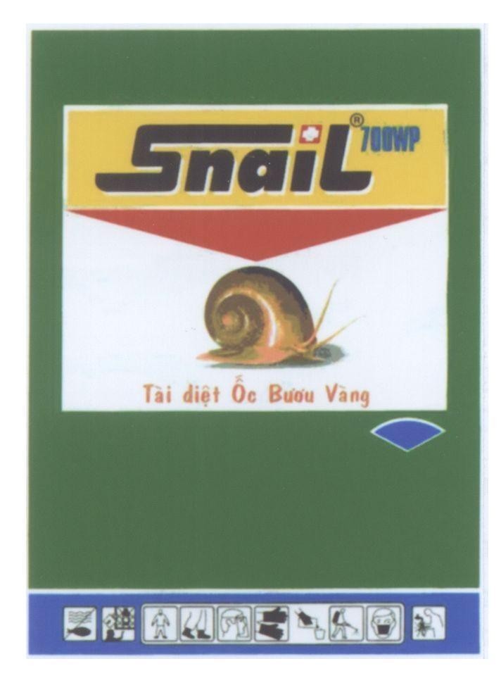 Mẫu nhãn hiệu SNAIL 700WP tài diệt ốc bươu vàng