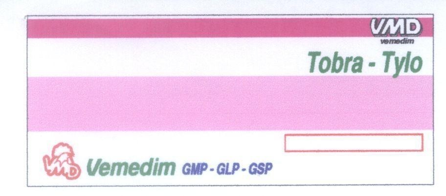 Mẫu nhãn hiệu VMD Vemedim Tobra-Tylo GMP-GLP-GSP