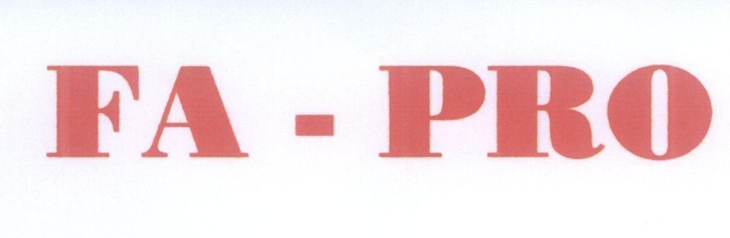 Mẫu nhãn hiệu FA-PRO