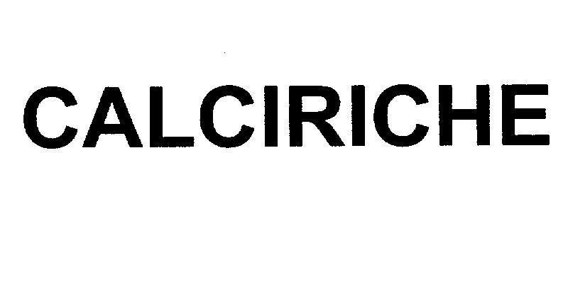 Mẫu nhãn hiệu CALCIRICHE