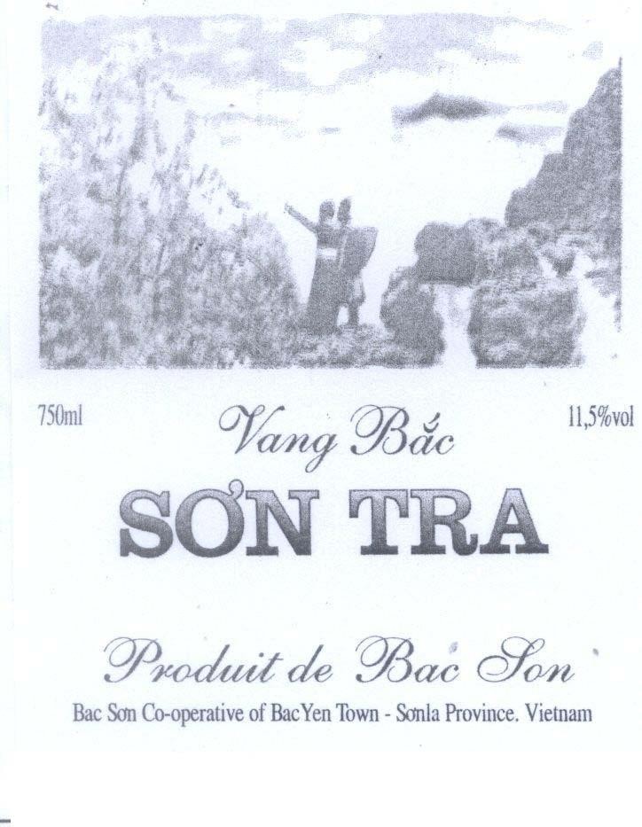 Mẫu nhãn hiệu Vang bắc Sơn Tra Produit de Bac Son Bac Sơn Co-operative of BacYen Town - Sơnla Province, Vietnam