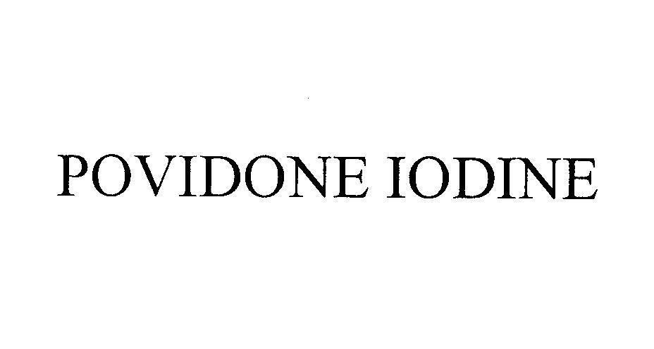 Mẫu nhãn hiệu POVIDONE IODINE