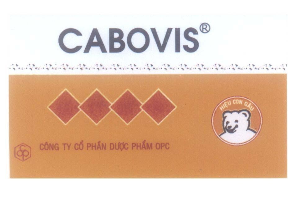 Mẫu nhãn hiệu CABOVIS OPC Con Gấu