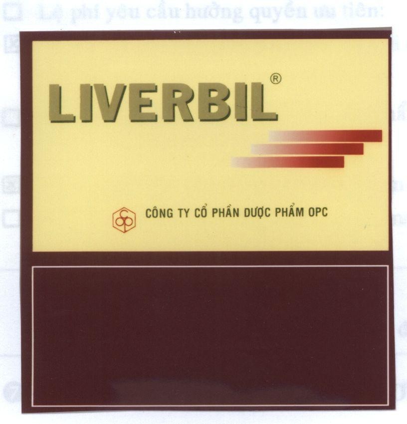Mẫu nhãn hiệu LIVERBIL công ty cổ phần dược phẩm OPC