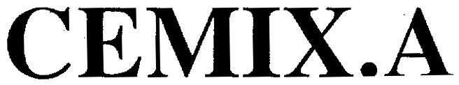 Mẫu nhãn hiệu CEMIX.A CEMIX A
