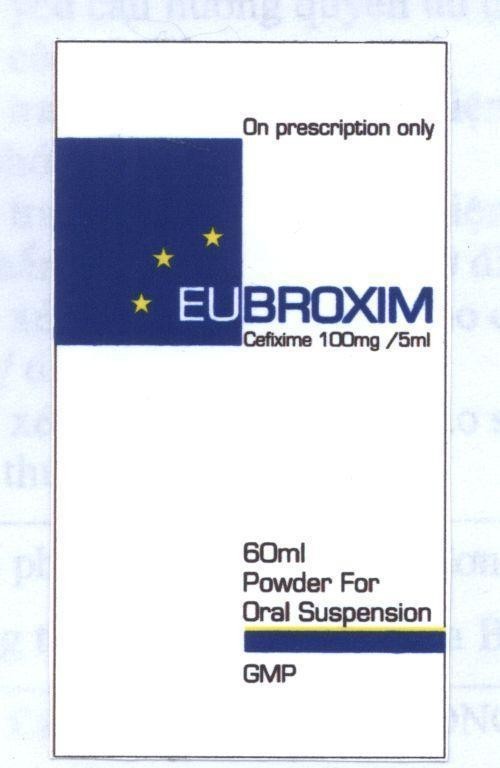 Mẫu nhãn hiệu EUBROXIM EU BROXIM