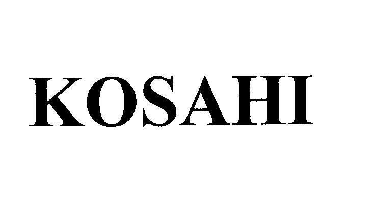 Mẫu nhãn hiệu KOSAHI