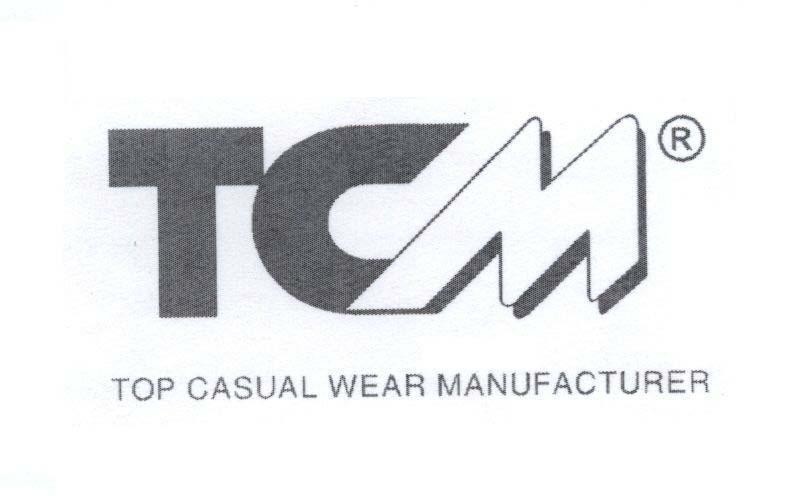 Mẫu nhãn hiệu TCM TOP CASUAL WEAR MANUFACTURER