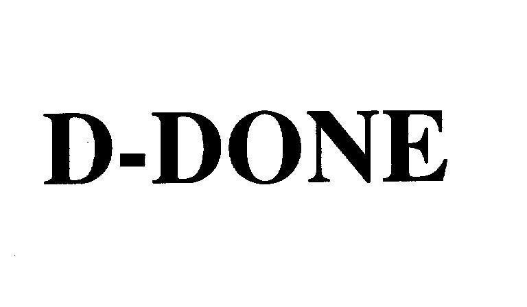 Mẫu nhãn hiệu D-DONE D DONE