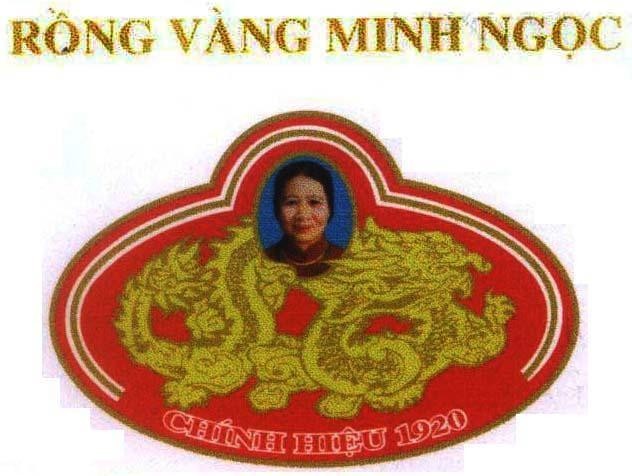 Mẫu nhãn hiệu Rồng Vàng Minh Ngọc Chính Hiệu 1920