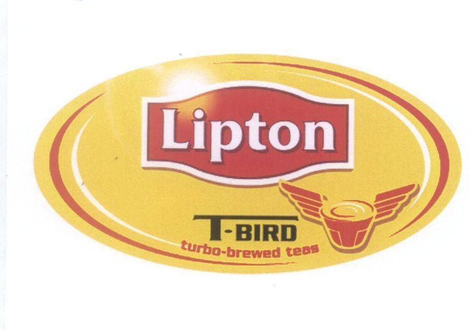 Mẫu nhãn hiệu Lipton T-BIRD turbo-brewed teas