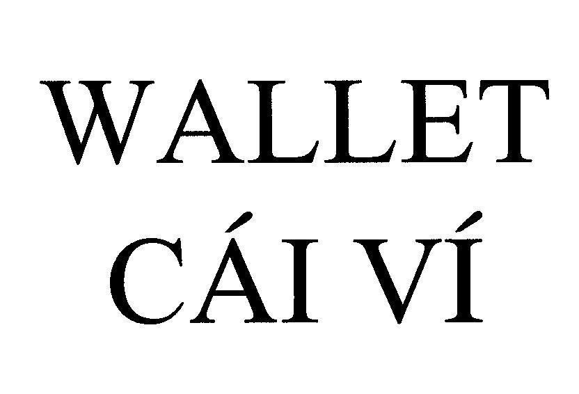 Mẫu nhãn hiệu WALLET cái ví