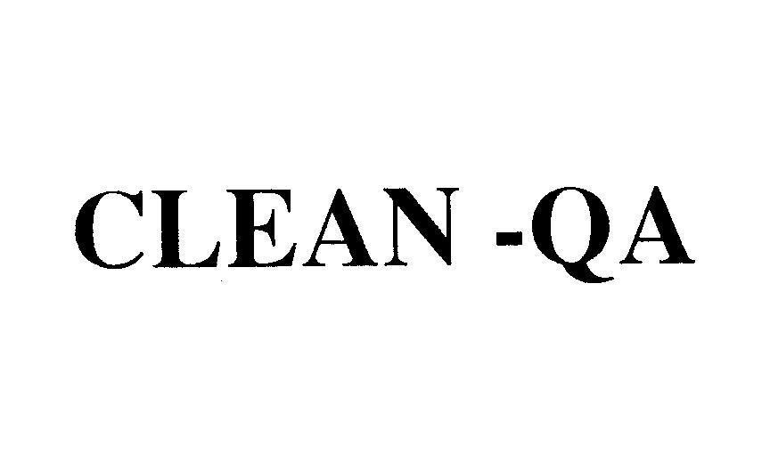 Mẫu nhãn hiệu CLEAN-QA CLEAN QA