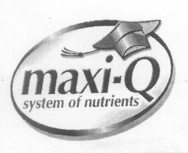 Mẫu nhãn hiệu maxi-Q system of nutrients