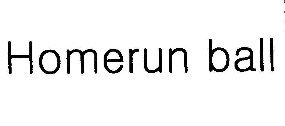 Mẫu nhãn hiệu Homerun ball