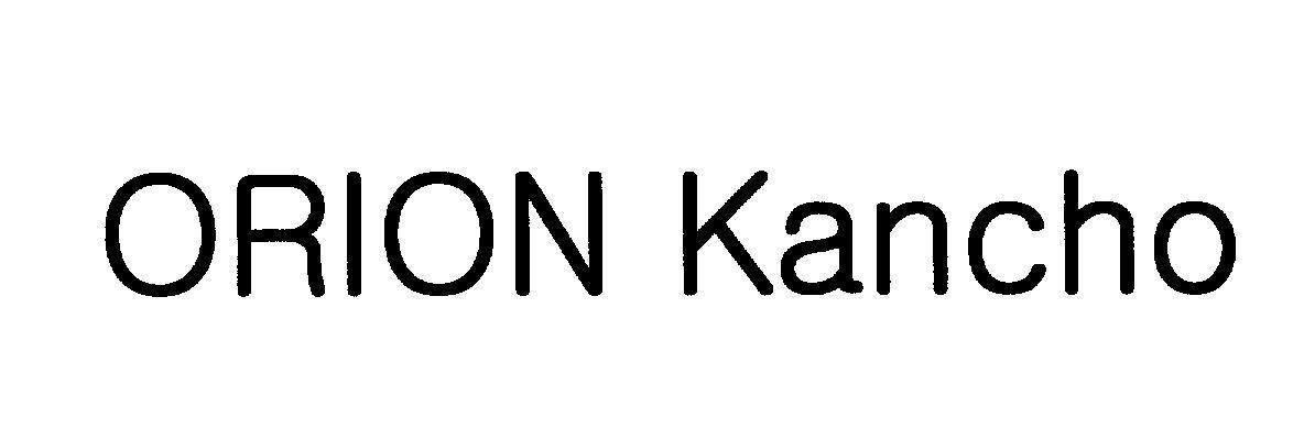 Mẫu nhãn hiệu ORION Kancho
