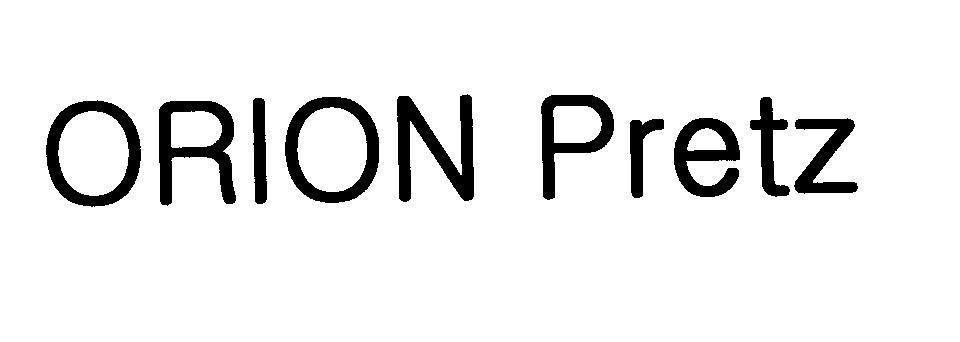 Mẫu nhãn hiệu ORION PRETZ